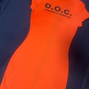 Orange D.O.C. Graphic T-Shirt Dress